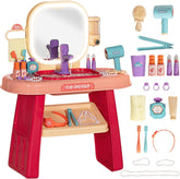 Pretend Play Preschool Kids Makeup Kit Beauty Fashion Toys Dressing Mirrors Modern Dressing Table Children Toys